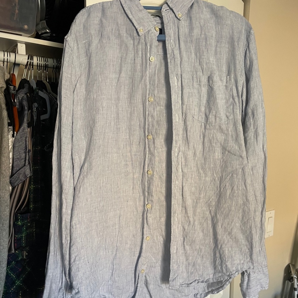 Men’s J crew linen button down
